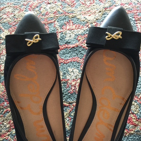 ❌SOLD🛍Sam Edelman black suede shoes size 9.5 - Picture 1 of 8